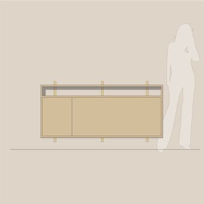 Abel system - Skrivebord - B 160 - H 67 - Kombi