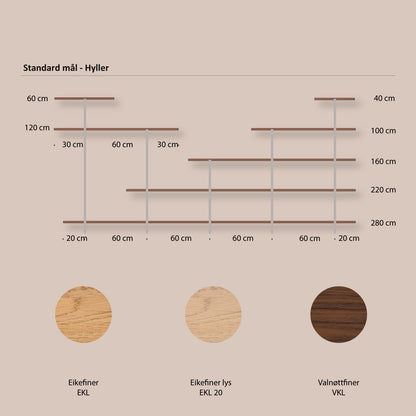 Abel system - Hylleplate Gulvmodell - 31 x 100 cm