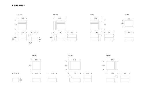 OK sofa - 228 cm