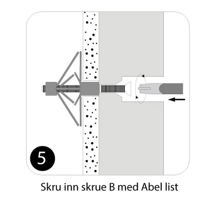 Abel system - Gipsskrue - gips 26 mm