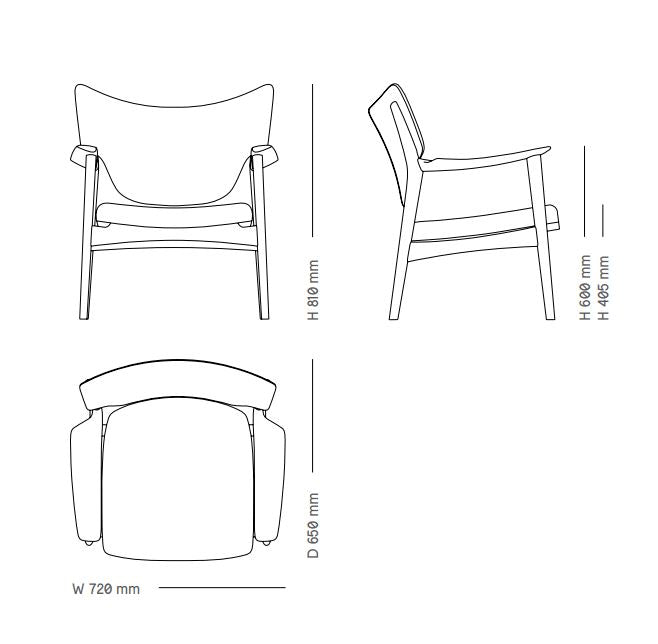 Veng - Loungestol - Skinn