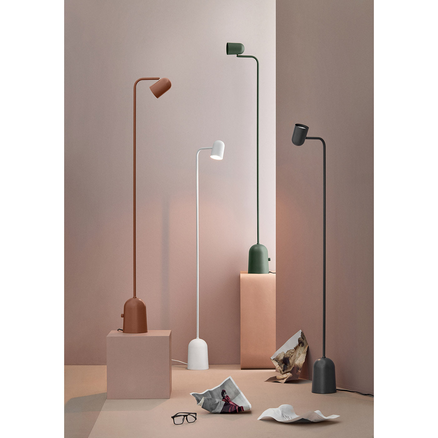 Buddy - Gulvlampe - Mørk grønn
