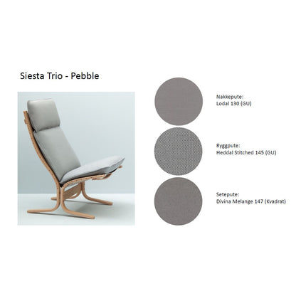 Siesta Trio Tekstil - Fotskammel - SIE 314