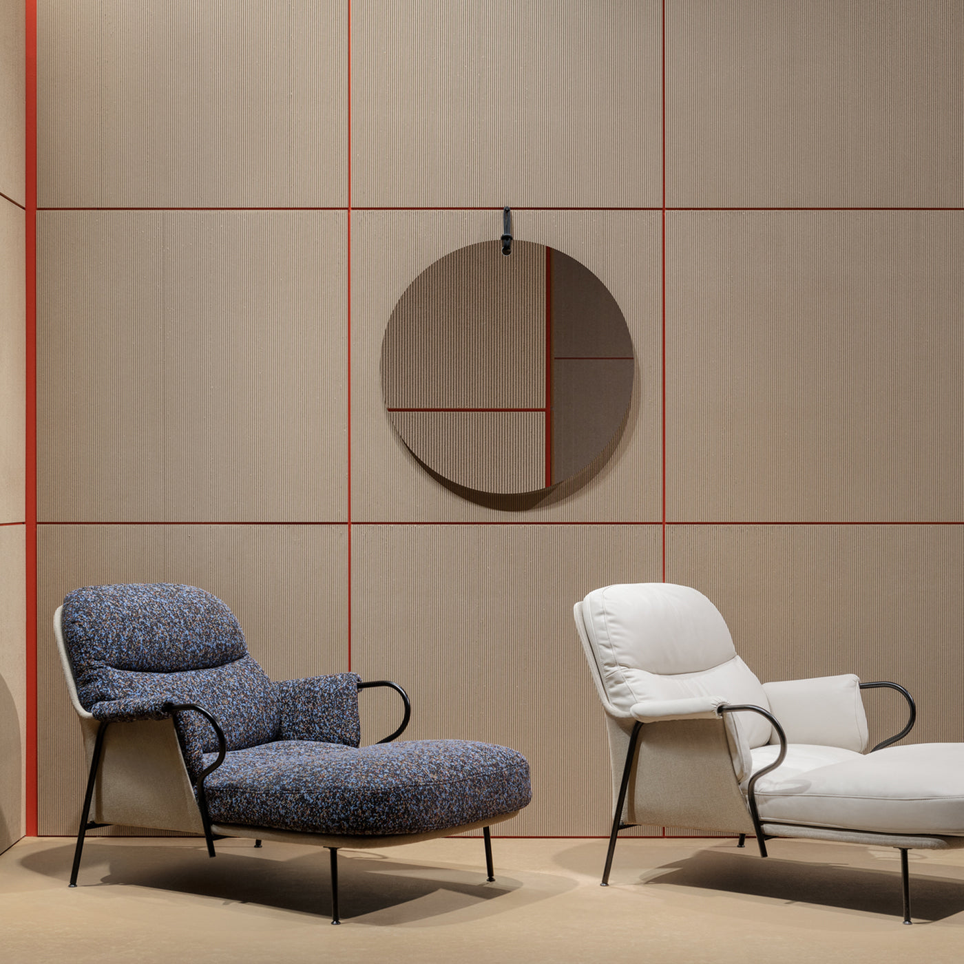 Lyra -  Chaise Longue - Tekstil