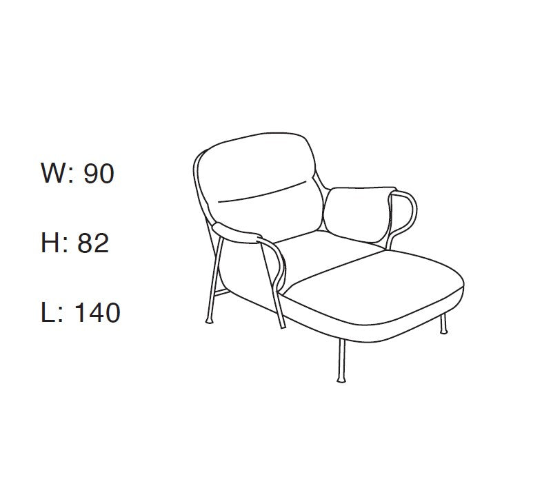Lyra - Chaise Longue - Skinn