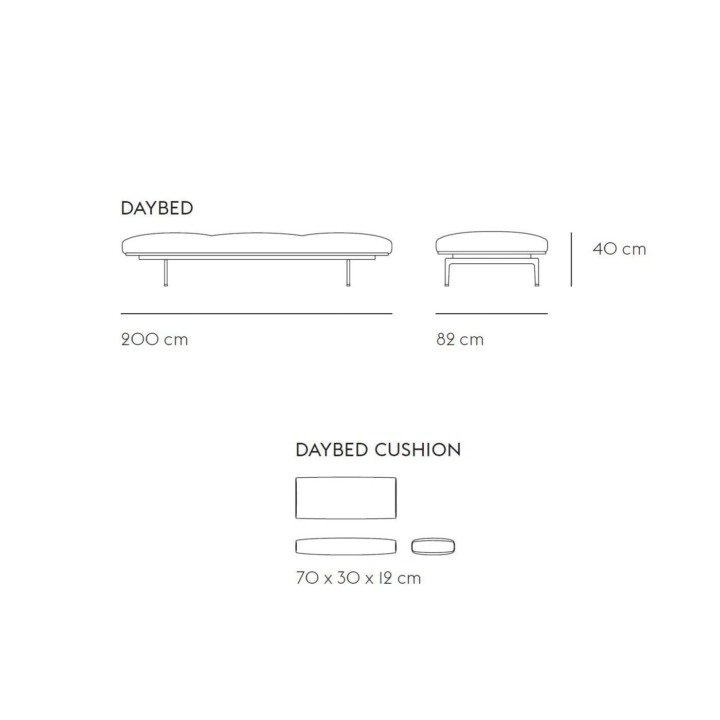 Outline - Daybed - Tekstil