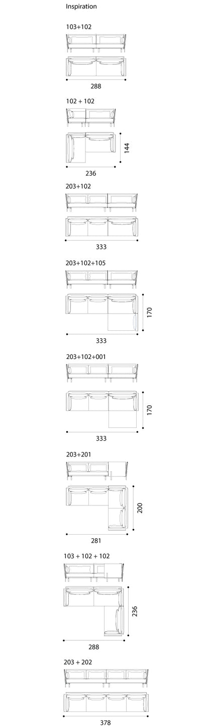 Niu sofa - 301 - 240 cm