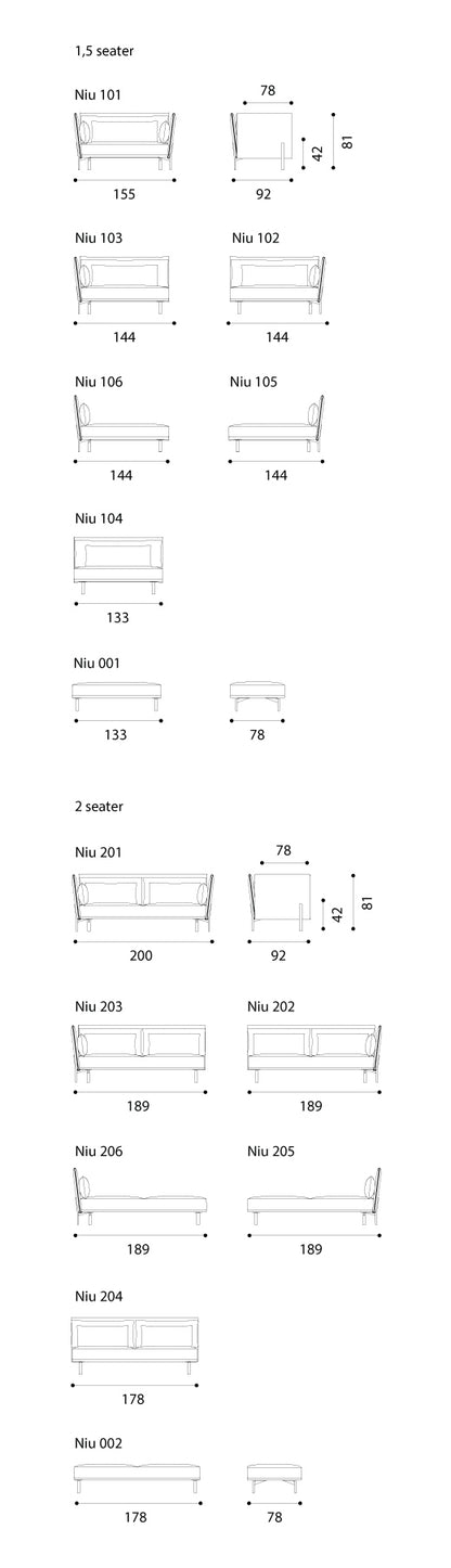 Niu sofa - 301 - 240 cm