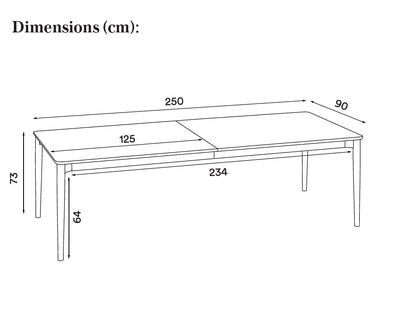 Expand - Spisebord - 250 cm
