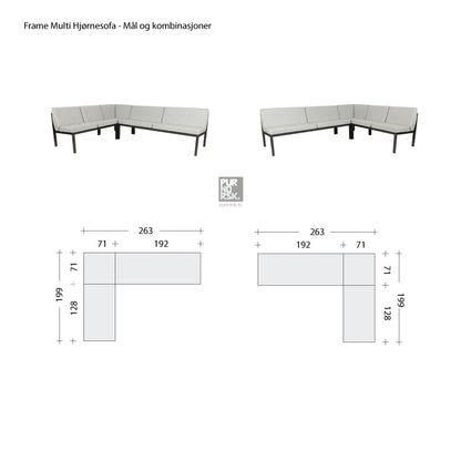Sundays Frame - Multi - Hjørnesofa Fonn