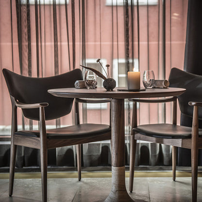 Veng - Spisestol m/armlene - Skinn